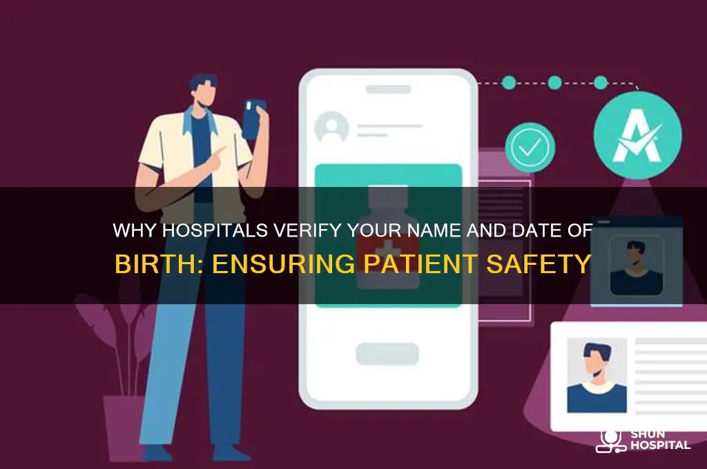 why do hospitals ask name and date of birth