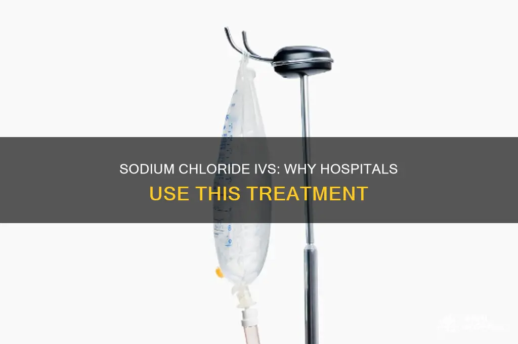 why do hospitals give intravenous sodium chloride