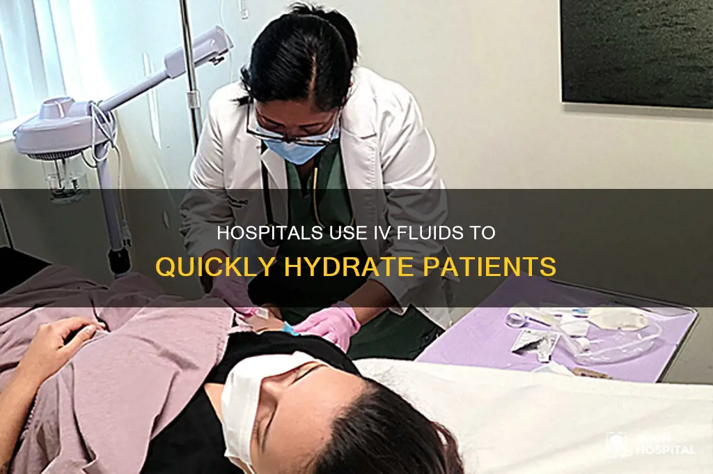 why do hospitals give you iv fluids
