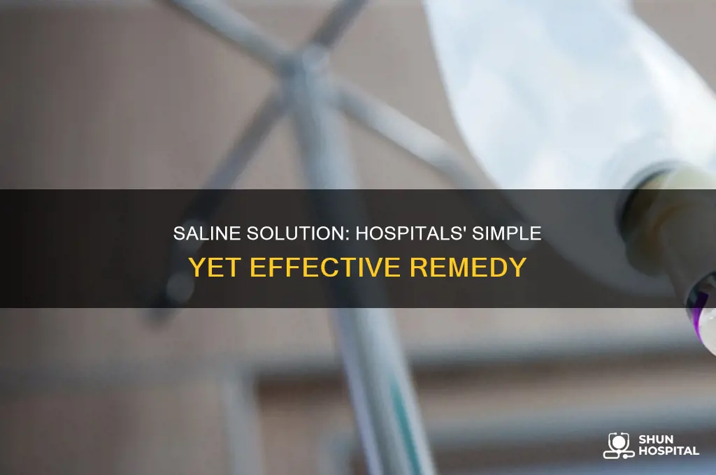 why do hospitals give you saline solution