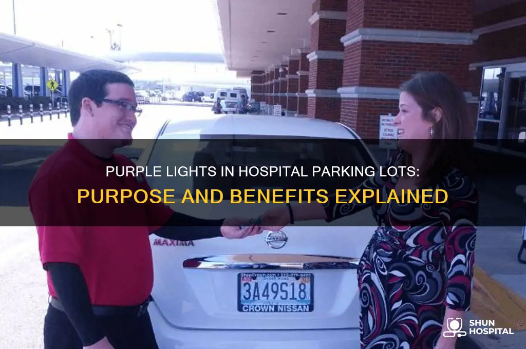 why do hospitals have purple lights in the parking lot