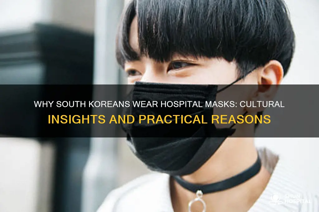 why do people in south korea wear hospital masks