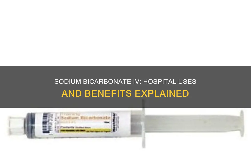 why do people receive sodium bicarbonate iv in hospital