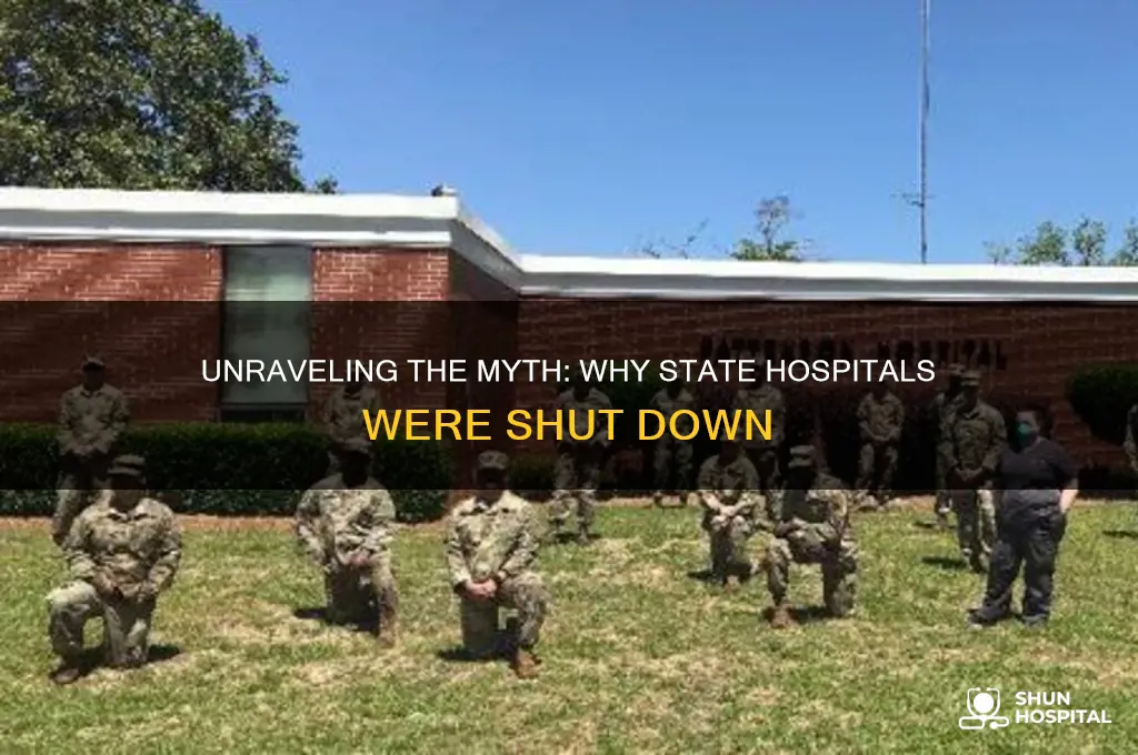 why do people think that state hospitals were shut down