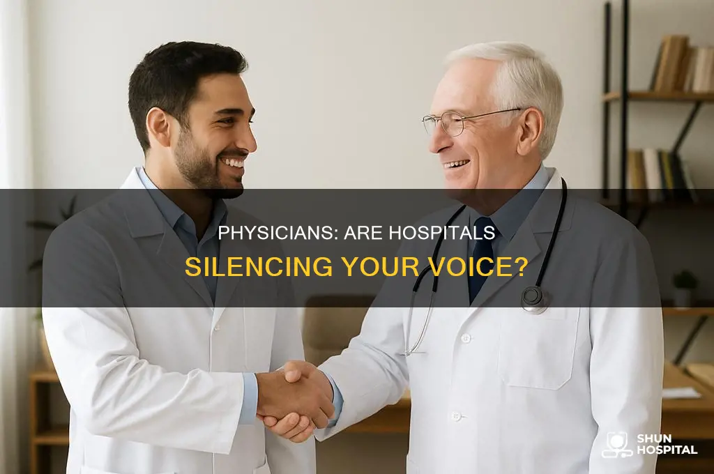 why do physicians let hospitals control them