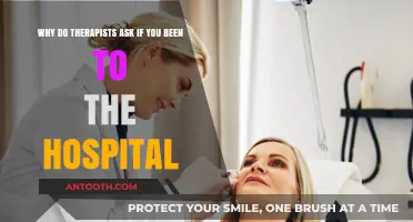 Why Therapists Inquire About Hospital Visits: Uncovering the Connection