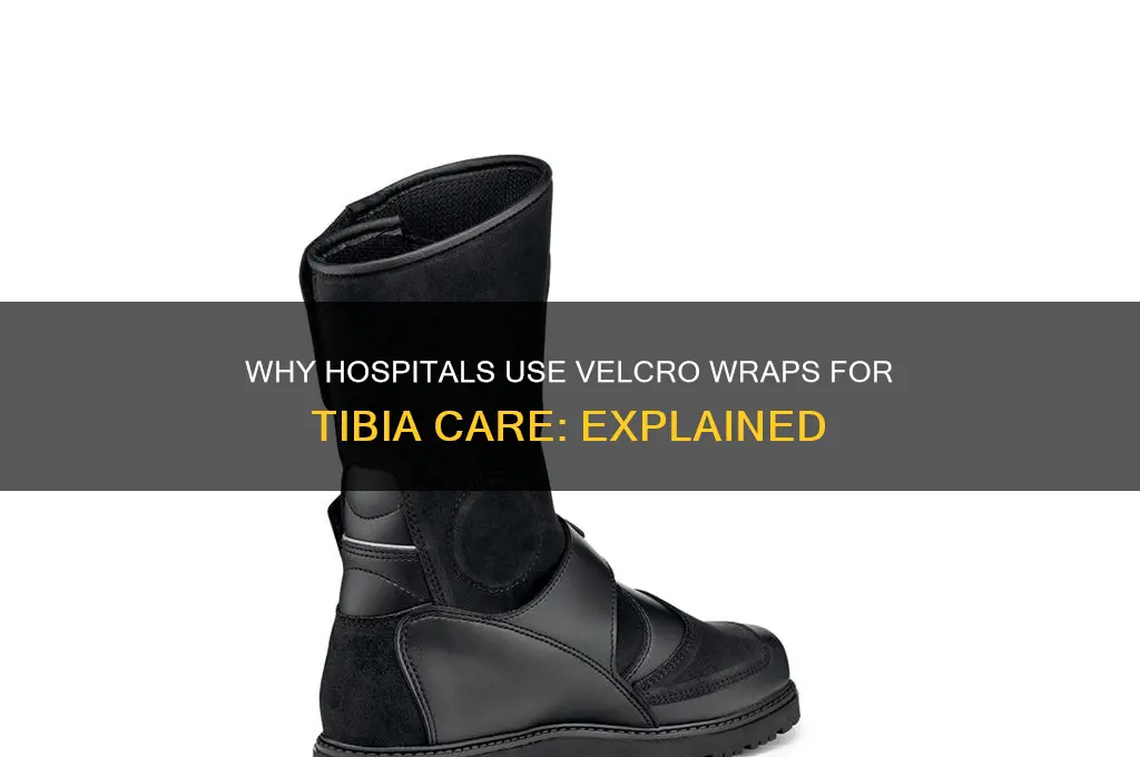 why do they velcro wrap your tibia in hospital