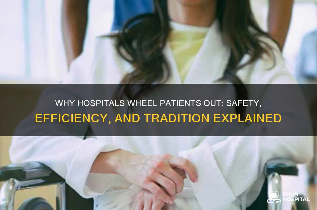 why do they wheel you out of the hospital