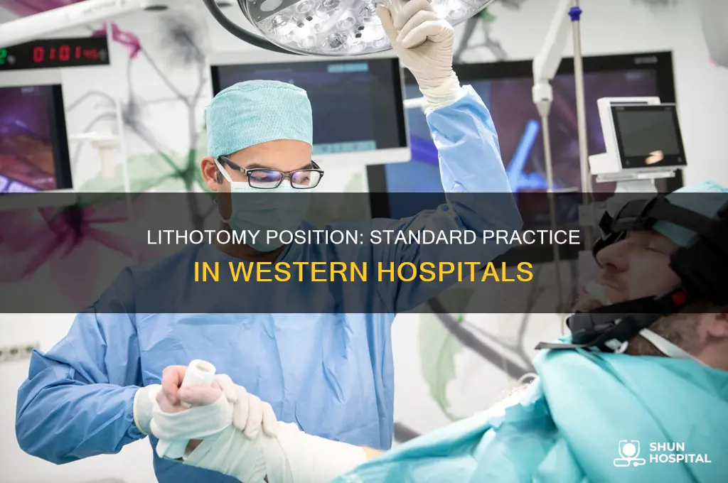 why do western hospitals do lithotomy position