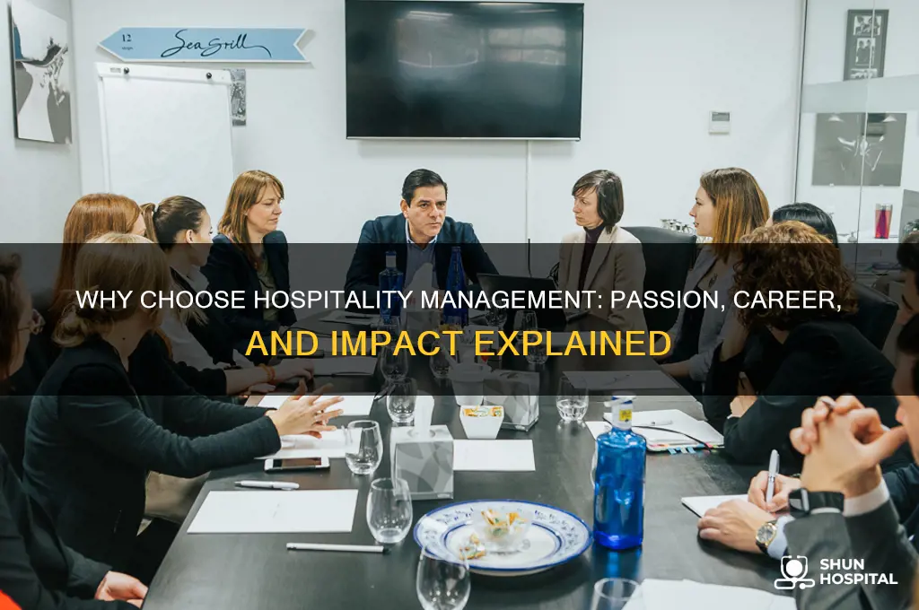 why do you want to major in hospitality management