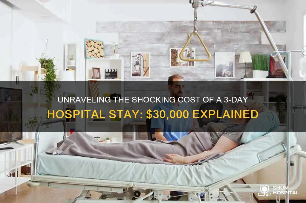 why does a 3 day hospital stay cost 30000