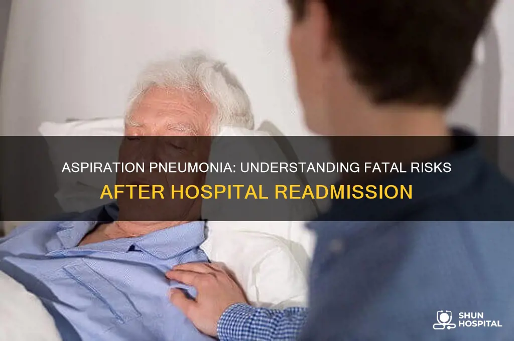 why does aspiration pneumonia cause death after readmission into hospital