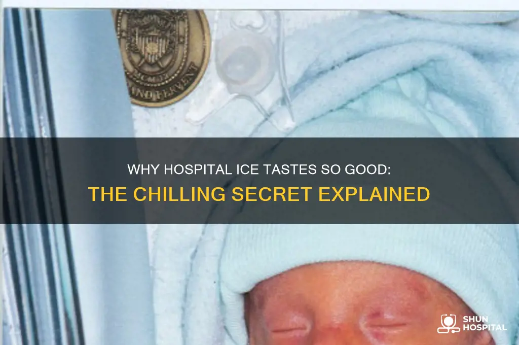 why does hospital ice taste so good