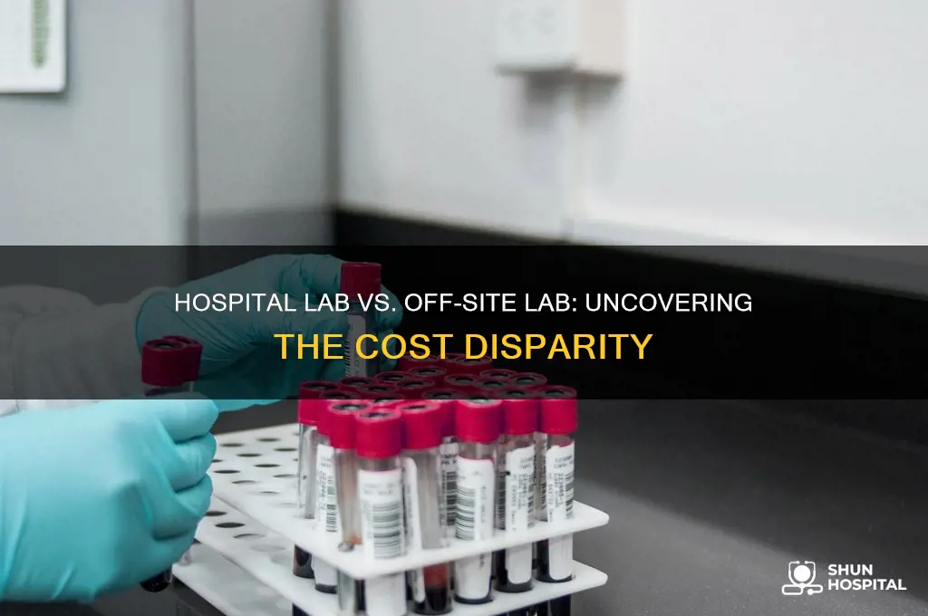 why does hospital lab cost more than off site lab