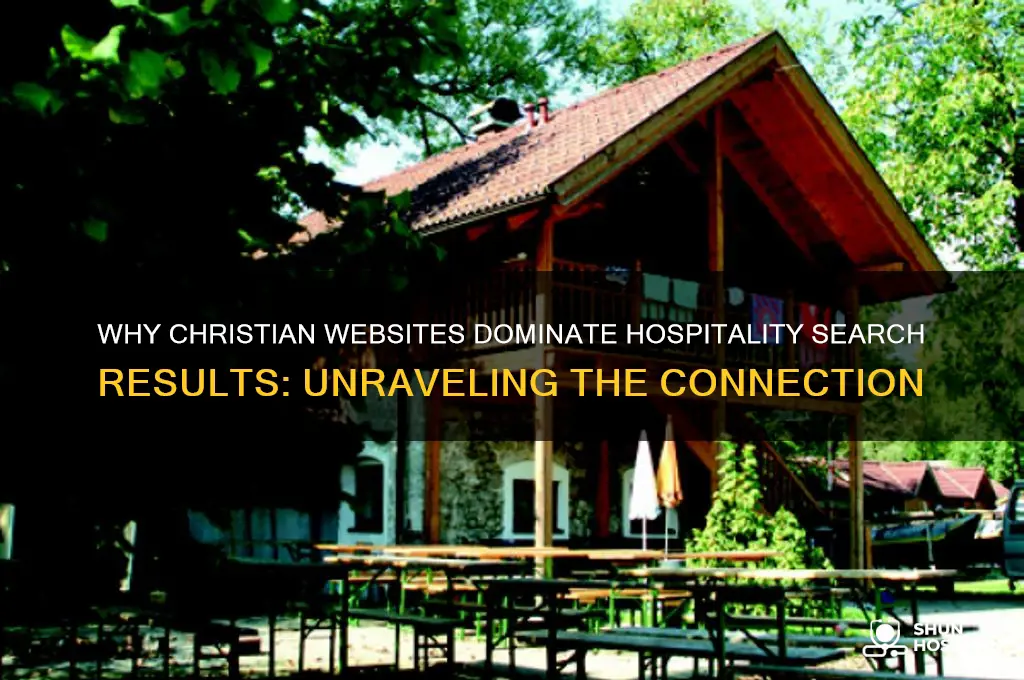 why does hospitality search yield christain websites