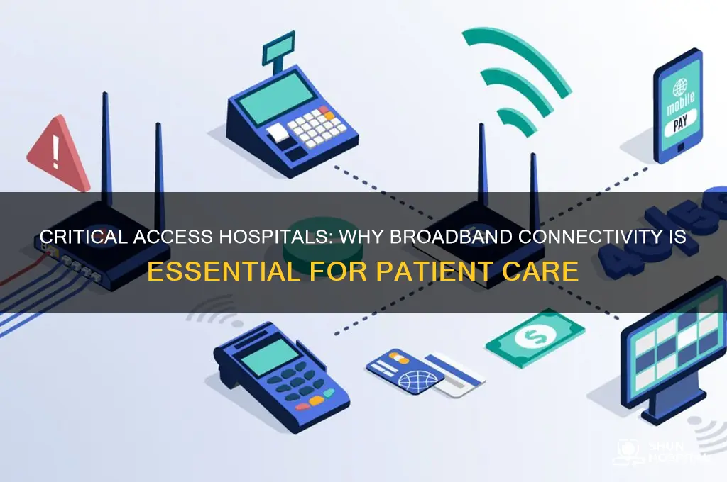 why does the critical access hospital need broadband connectivity