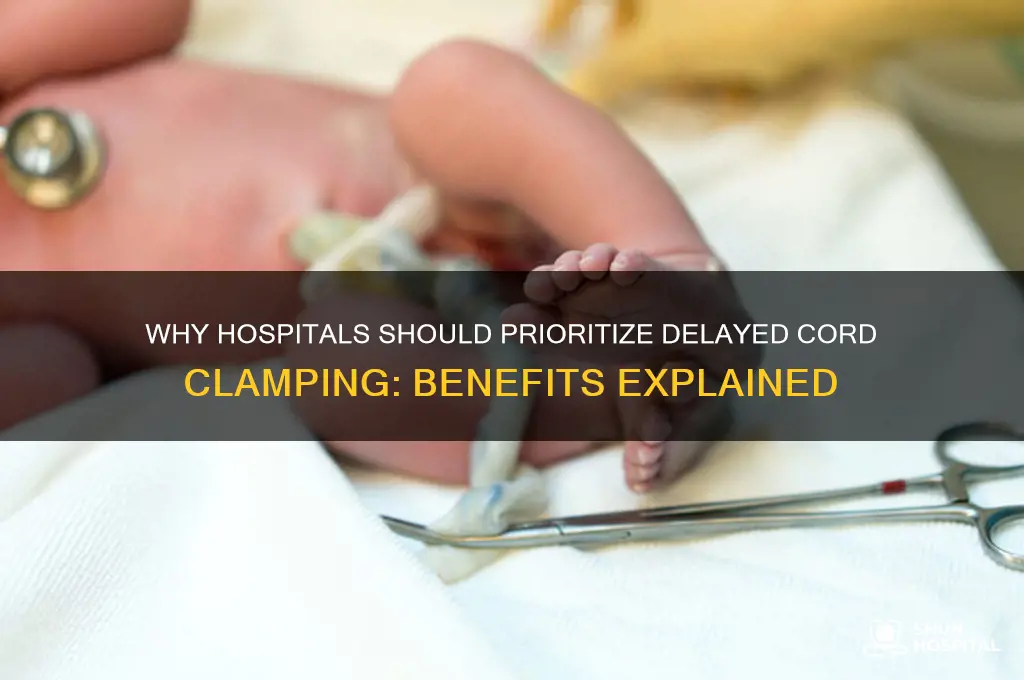 why dont hospitals delay cord clamping cutting