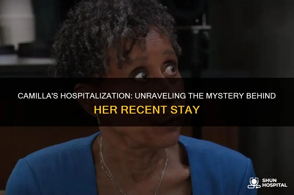 why had camilla been in the hospital