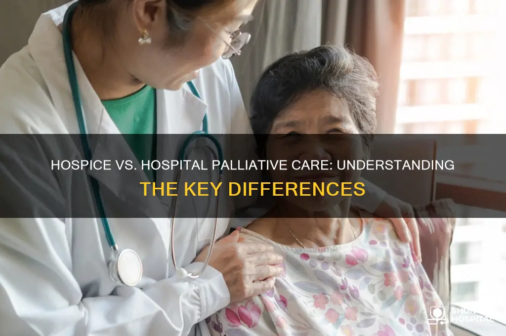 why hospice instead of just palliative care at the hospital