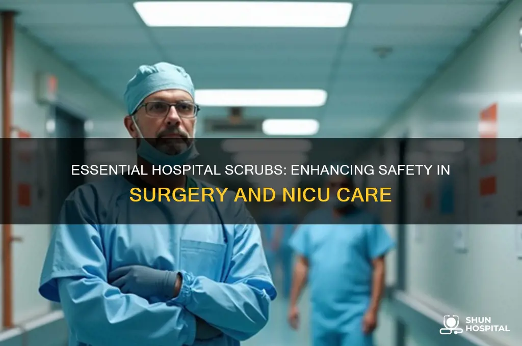 why hospital scrubs for surgery and nicu