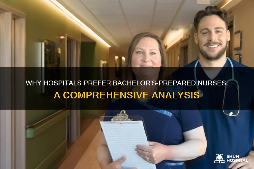 why hospitals hire nurses only with bechelors