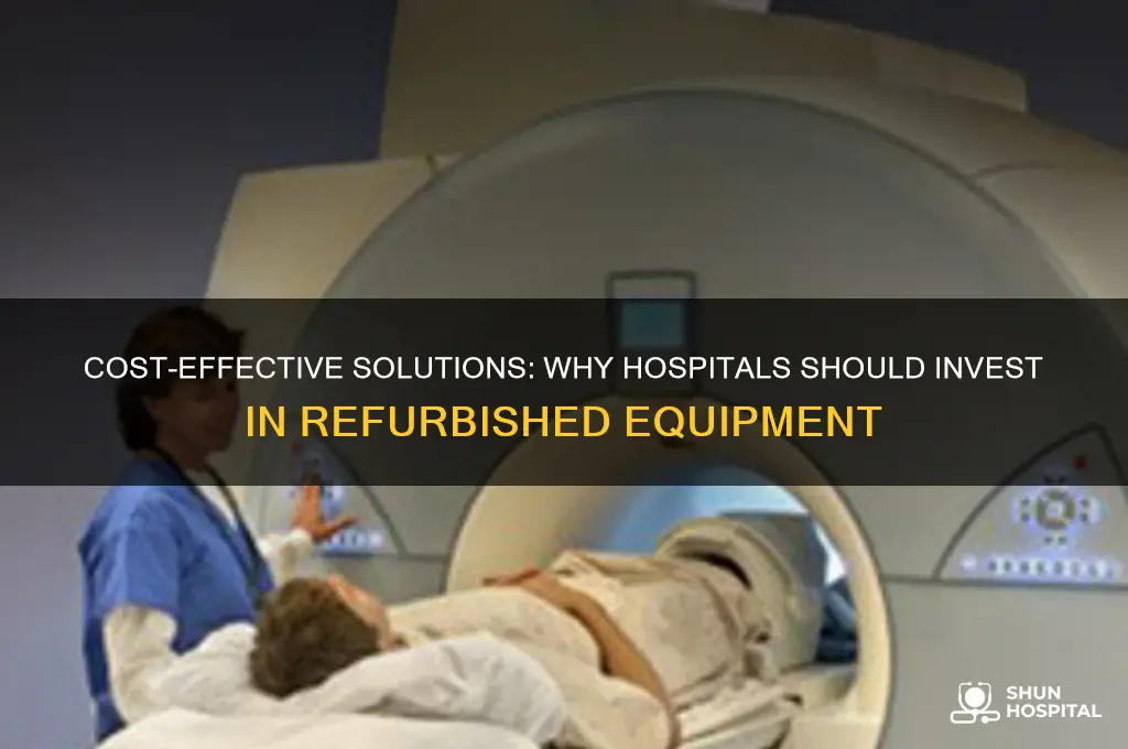 why hospitals should invest in refurbished equipment