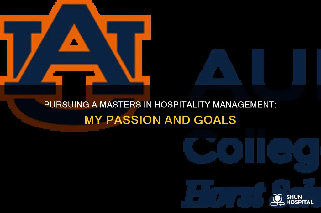 why i want to apply for masters in hospitality management