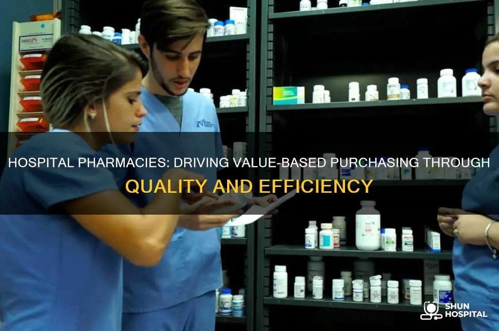 why is a hospital pharmacy important for value based purchasing