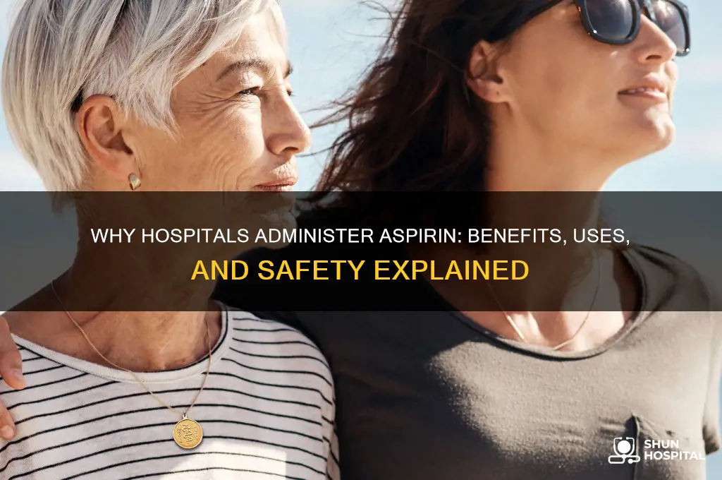 why is aspirin given in hospital setting