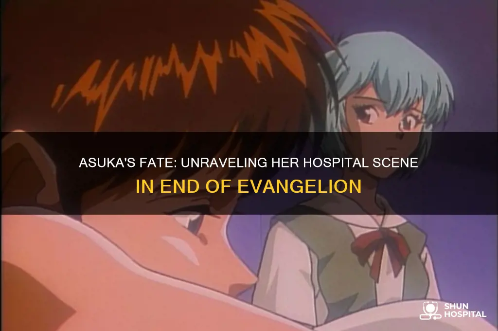 why is asuka in the hospital end of evangelion