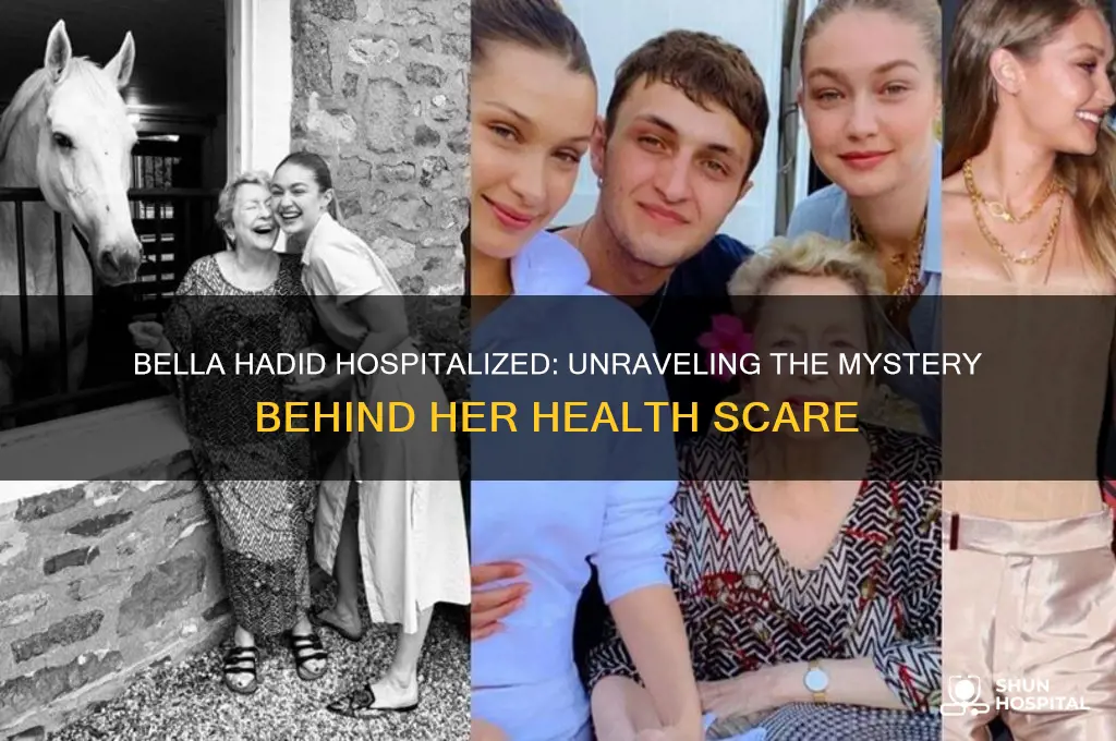 why is bella hadid in the hospital