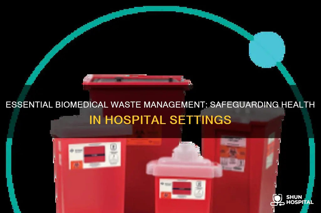 why is biomedical waste management needed in a hospital