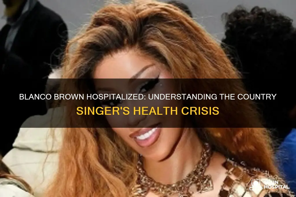 why is blanco brown in the hospital