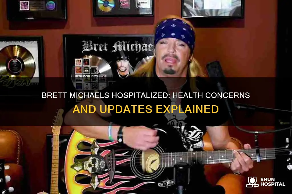 why is brett michaels in the hospital