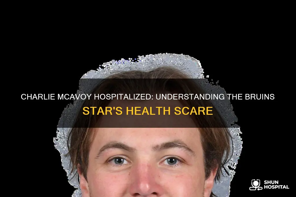 why is charlie mcavoy in the hospital