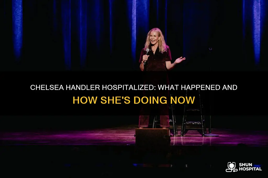 why is chelsea handler in the hospital