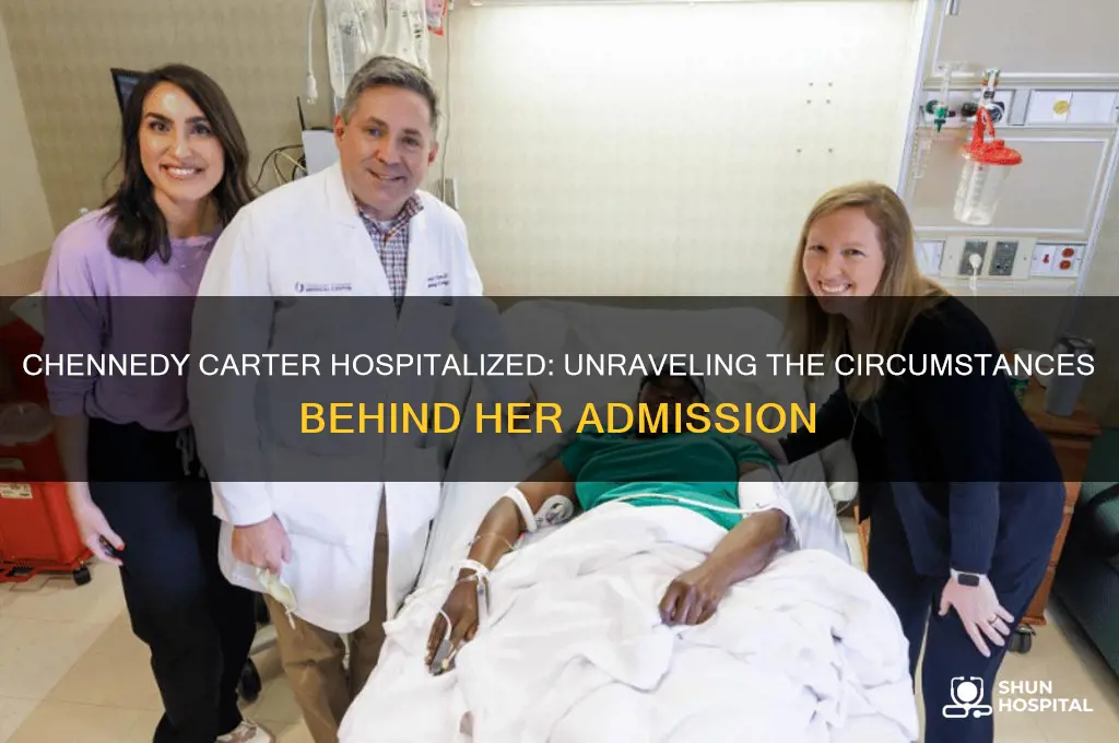 why is chennedy carter in the hospital