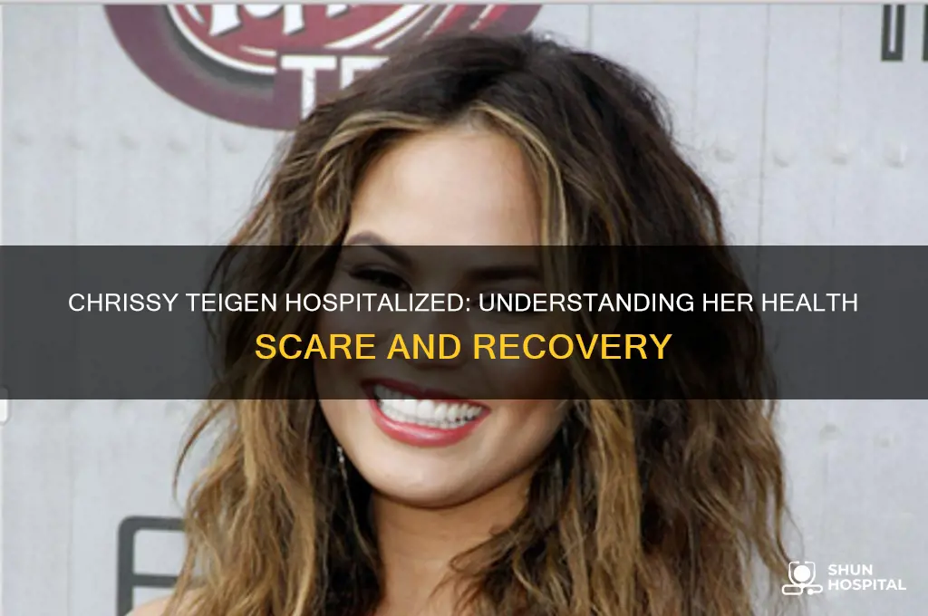 why is chrissy tiegen in the hospital