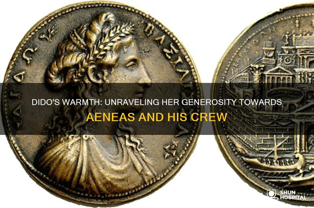 why is dido so hospitable to aeneas and his men