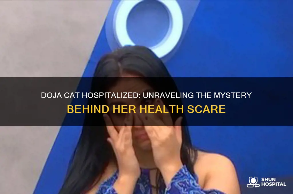 why is doja cat in the hospital