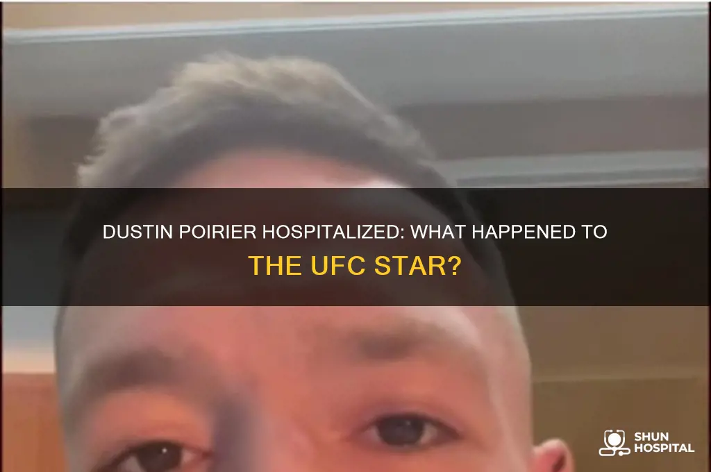 why is dustin poirer in the hospital