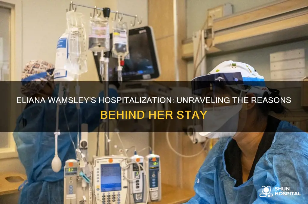 why is eliana wamsley in the hospital