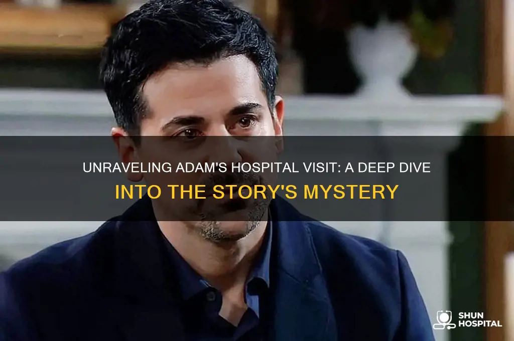why is he at the hospital in the story adam