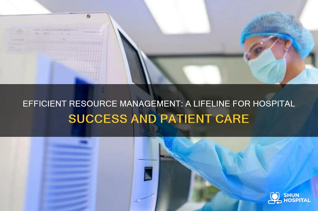 why is is important for hospitals to manage their resources