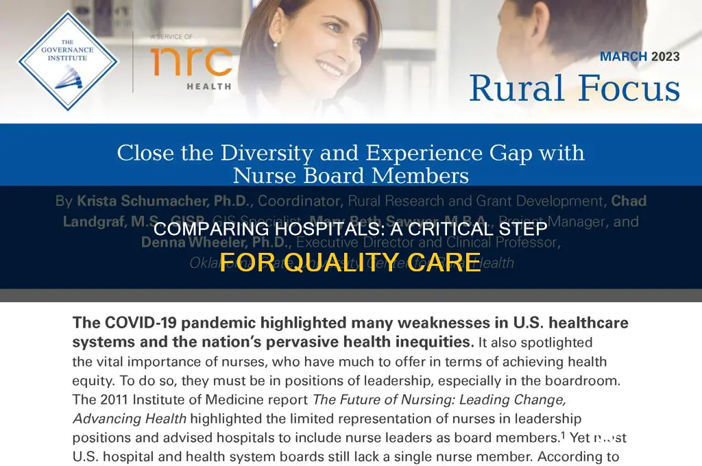 why is it important to compare hospitals