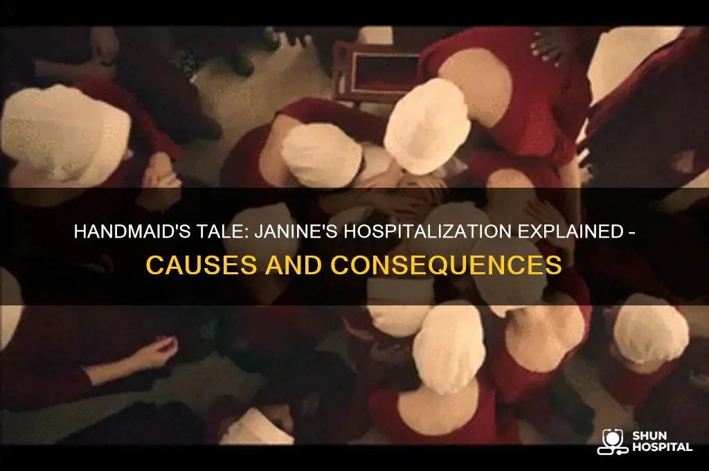 why is janine in the hospital in handmaid