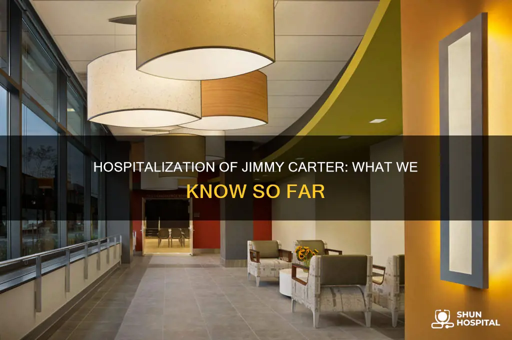 why is jimmy carter in the hospital