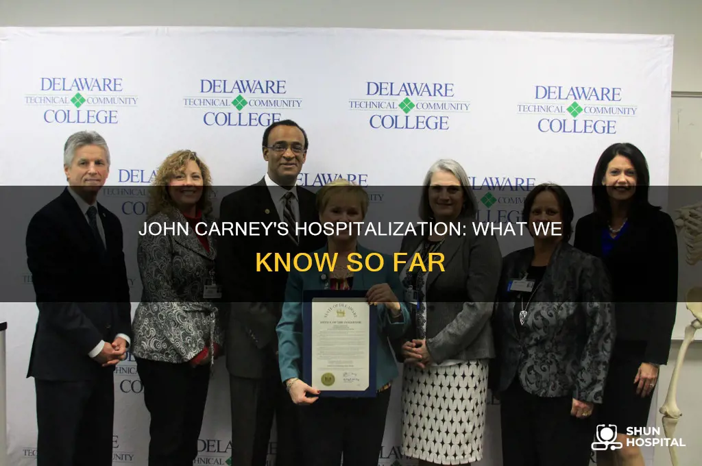 why is john carney in the hospital