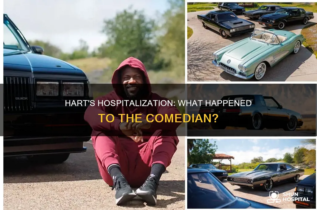 why is kevin hart in the hospital
