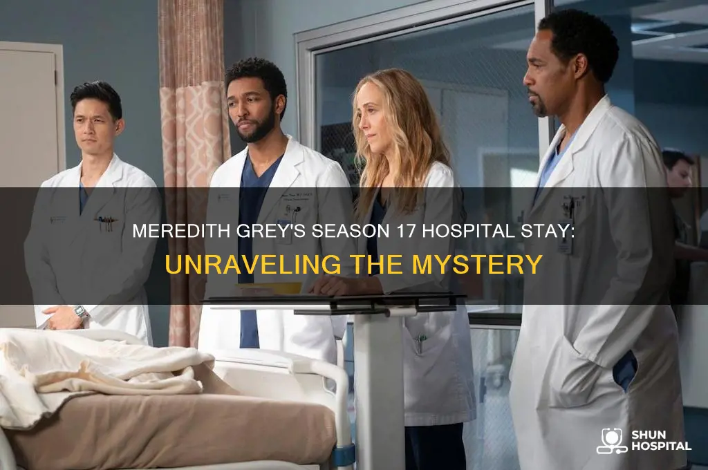 why is meredith grey in the hospital season 17